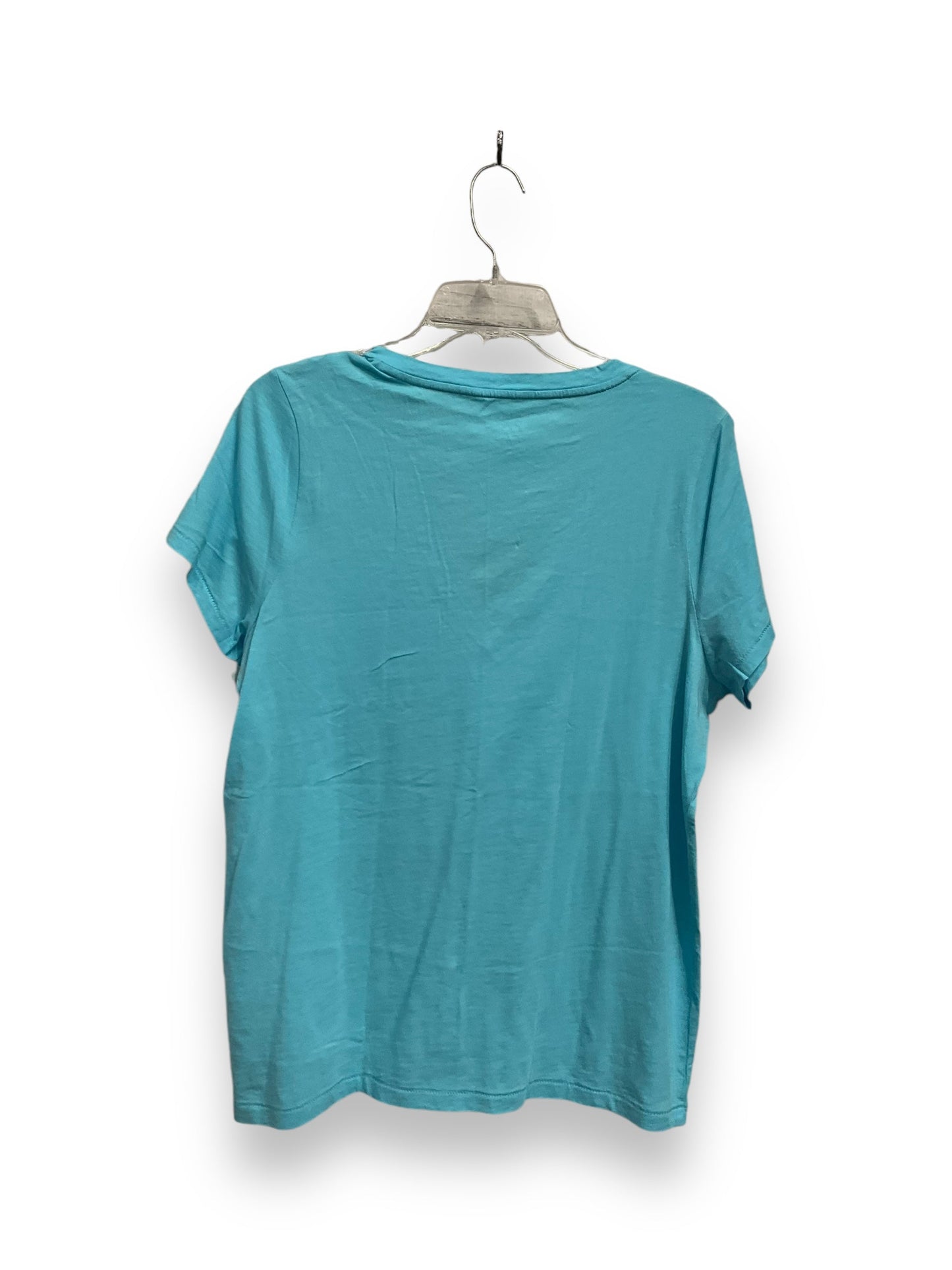 Top Short Sleeve Basic By J. Crew In Blue, Size: Xxl