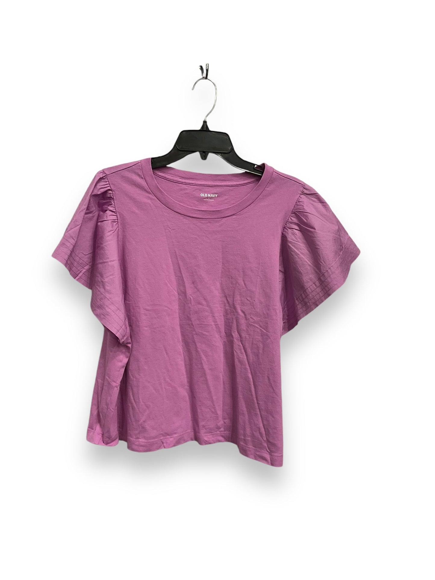 Top Short Sleeve Basic By Old Navy In Purple, Size: Xl