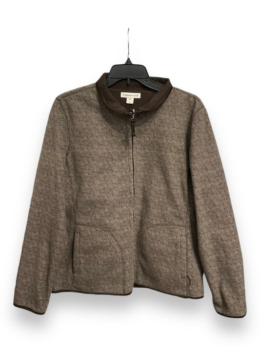 Jacket Fleece By Coldwater Creek In Brown, Size: L