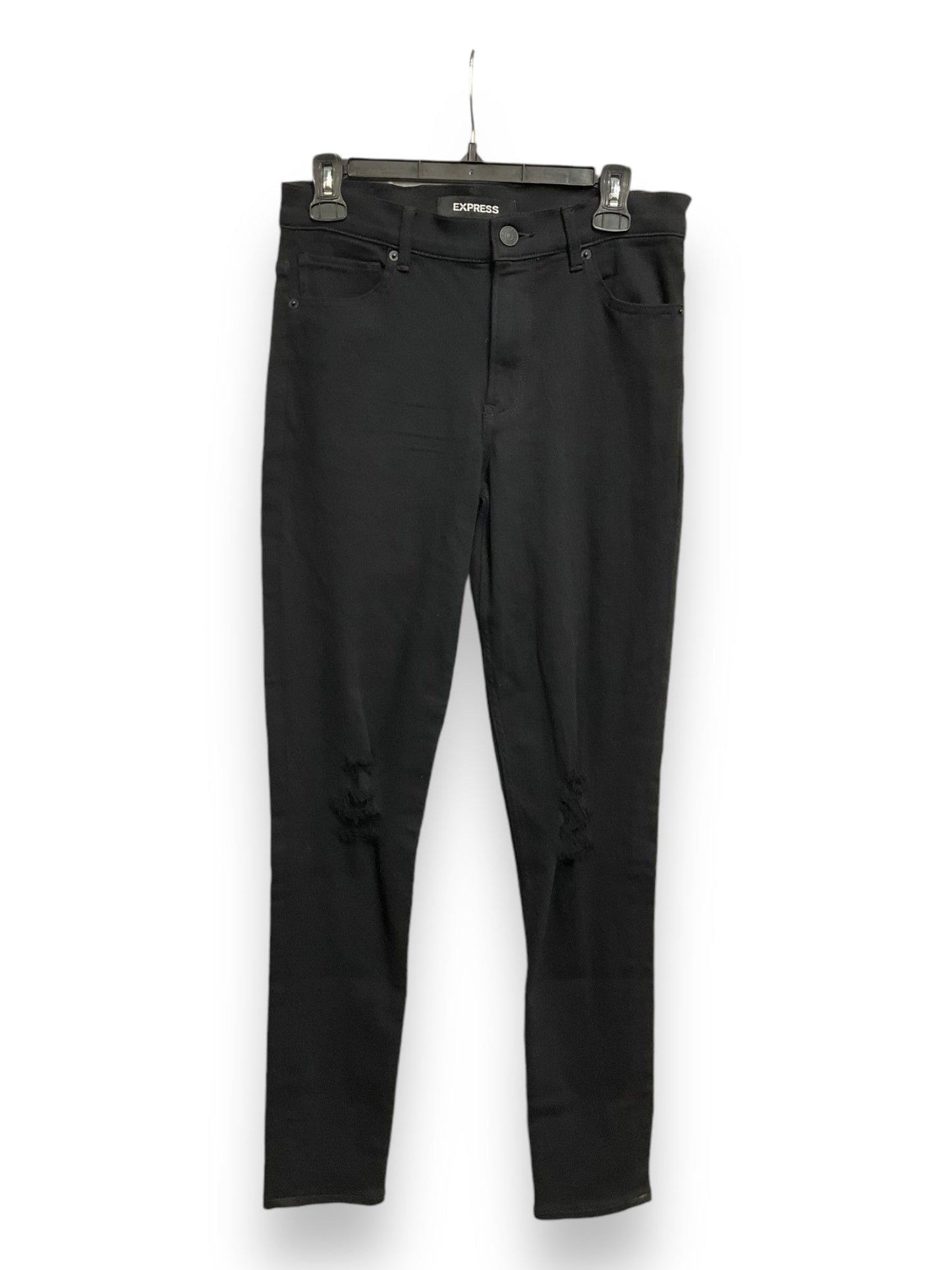 Jeans Skinny By Express In Black, Size: 6