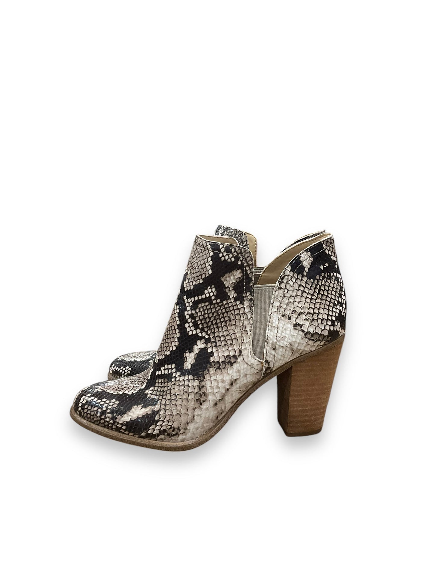 Boots Ankle Heels By Vince Camuto In Snakeskin Print, Size: 8.5