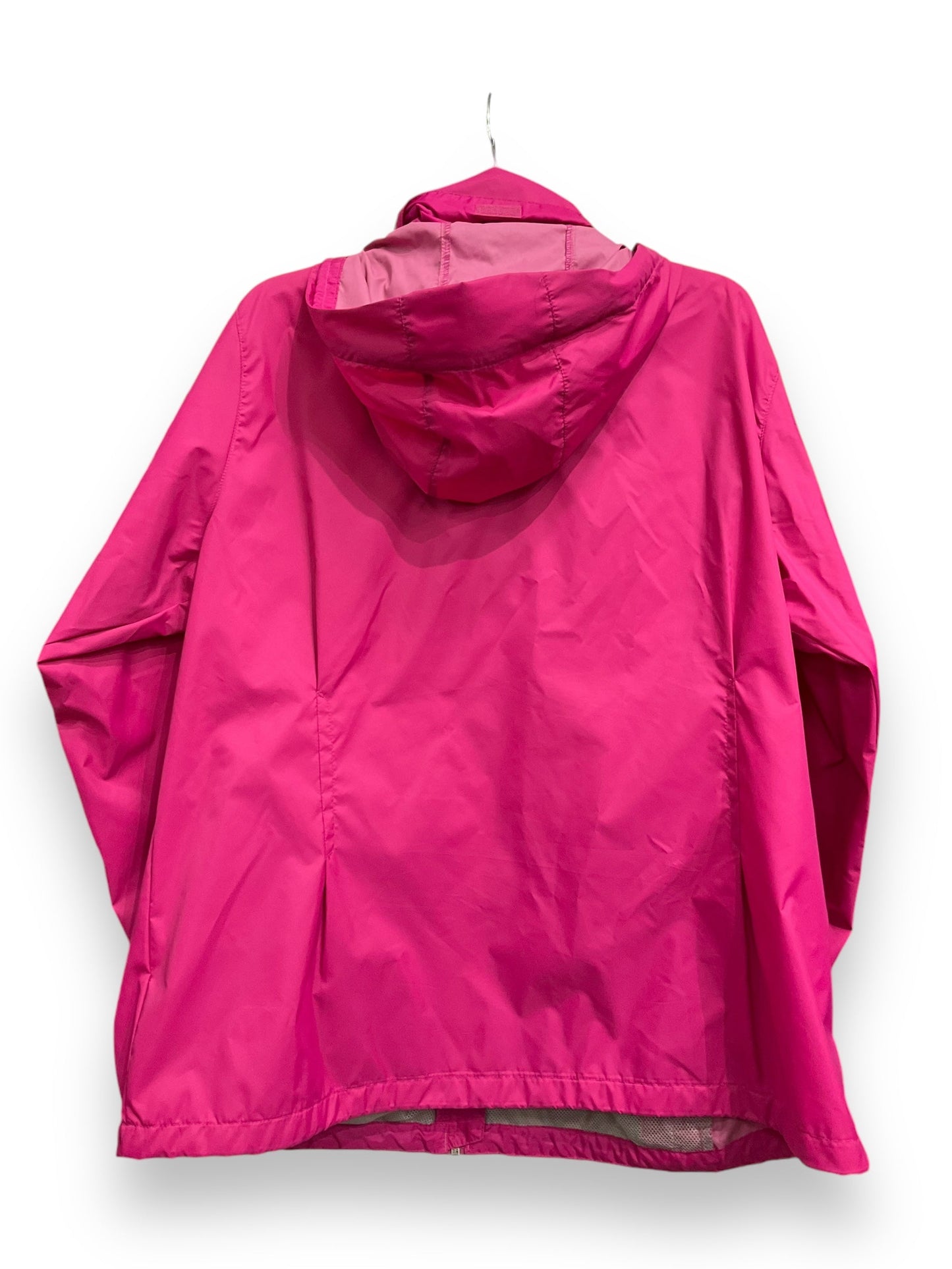 Jacket Windbreaker By Columbia In Pink, Size: 2x