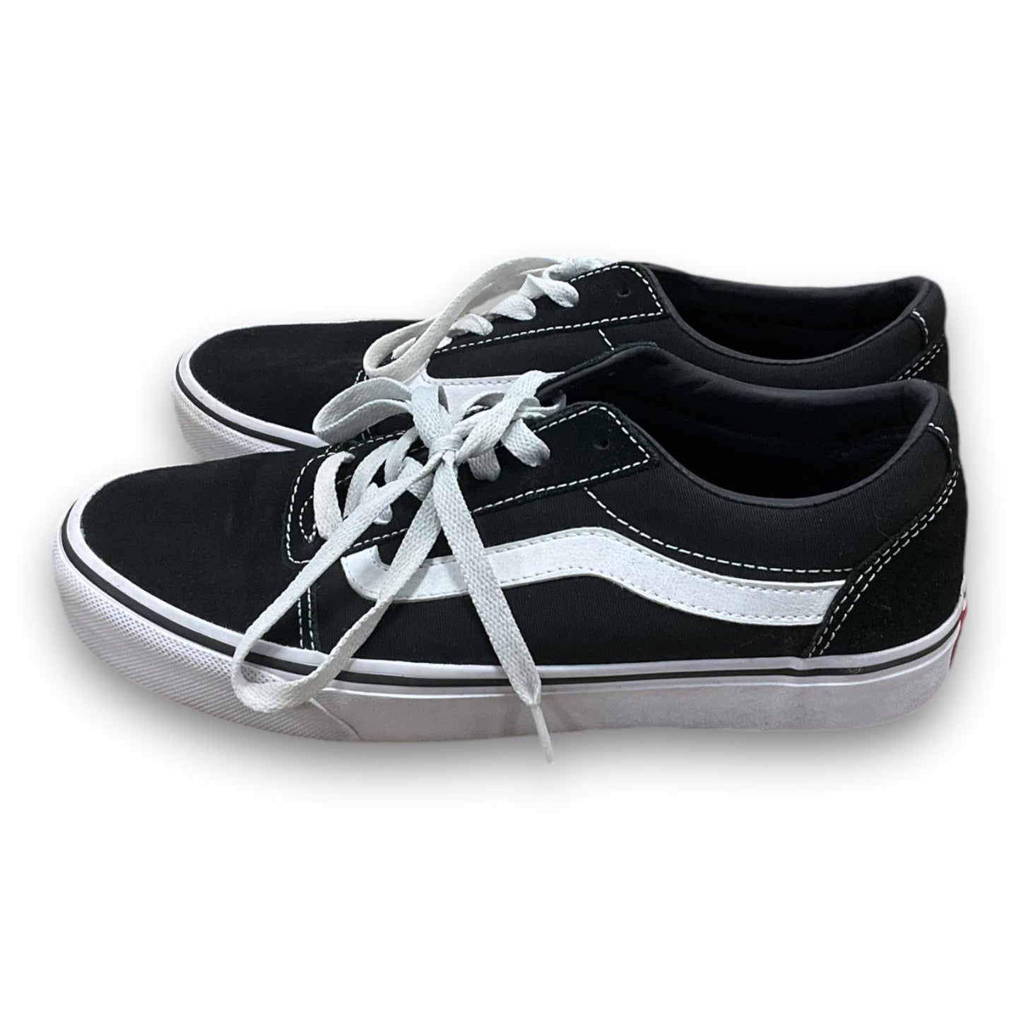 Shoes Sneakers By Vans In Black & White, Size: 8.5