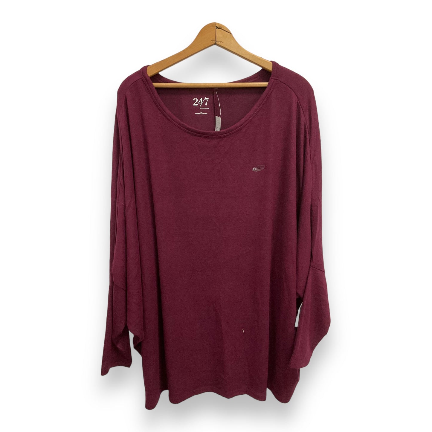 Top Long Sleeve Basic By Maurices  Size: 3x