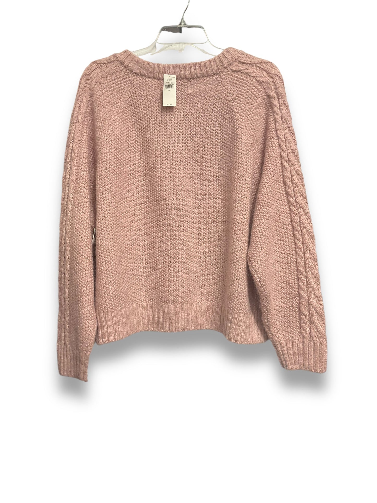 Sweater Cardigan By Old Navy In Pink, Size: 2x