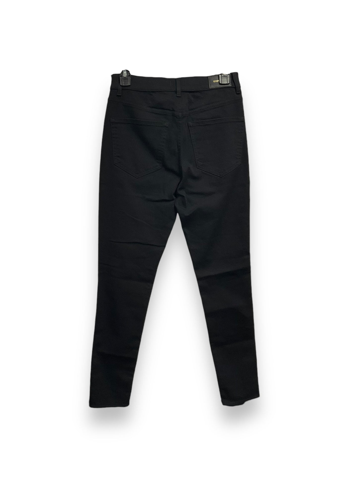 Jeans Straight By Express In Black Denim, Size: 4