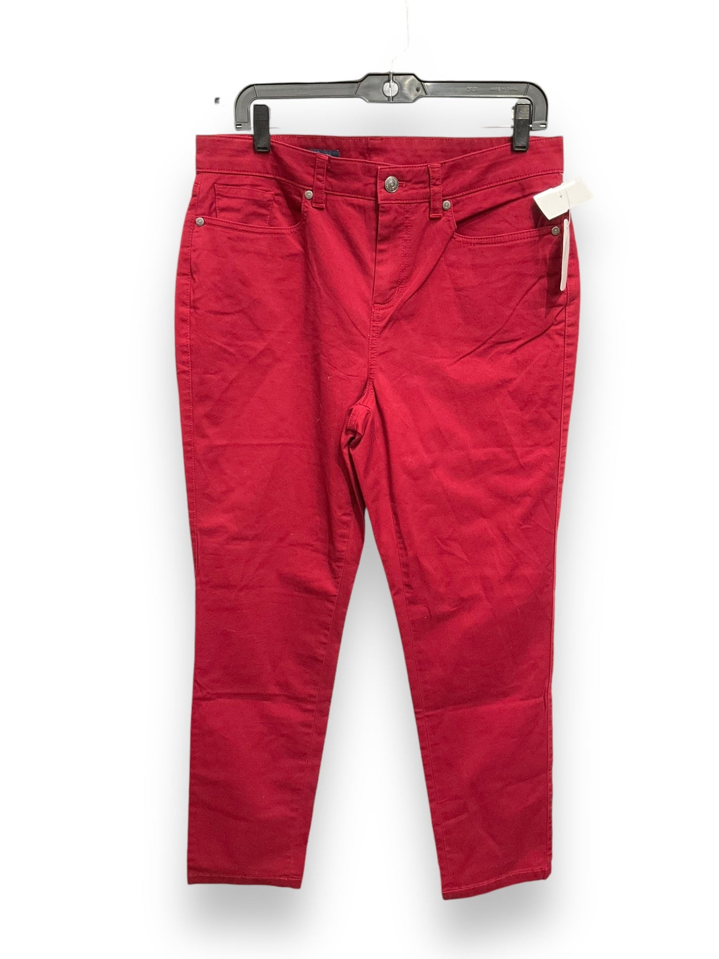 Jeans Skinny By Brooks Brothers In Red, Size: 10