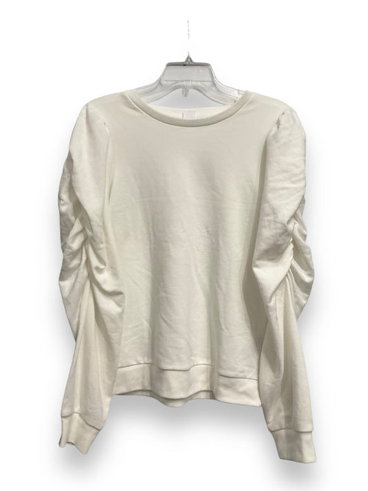 Top Long Sleeve Basic By Gap In White, Size: L