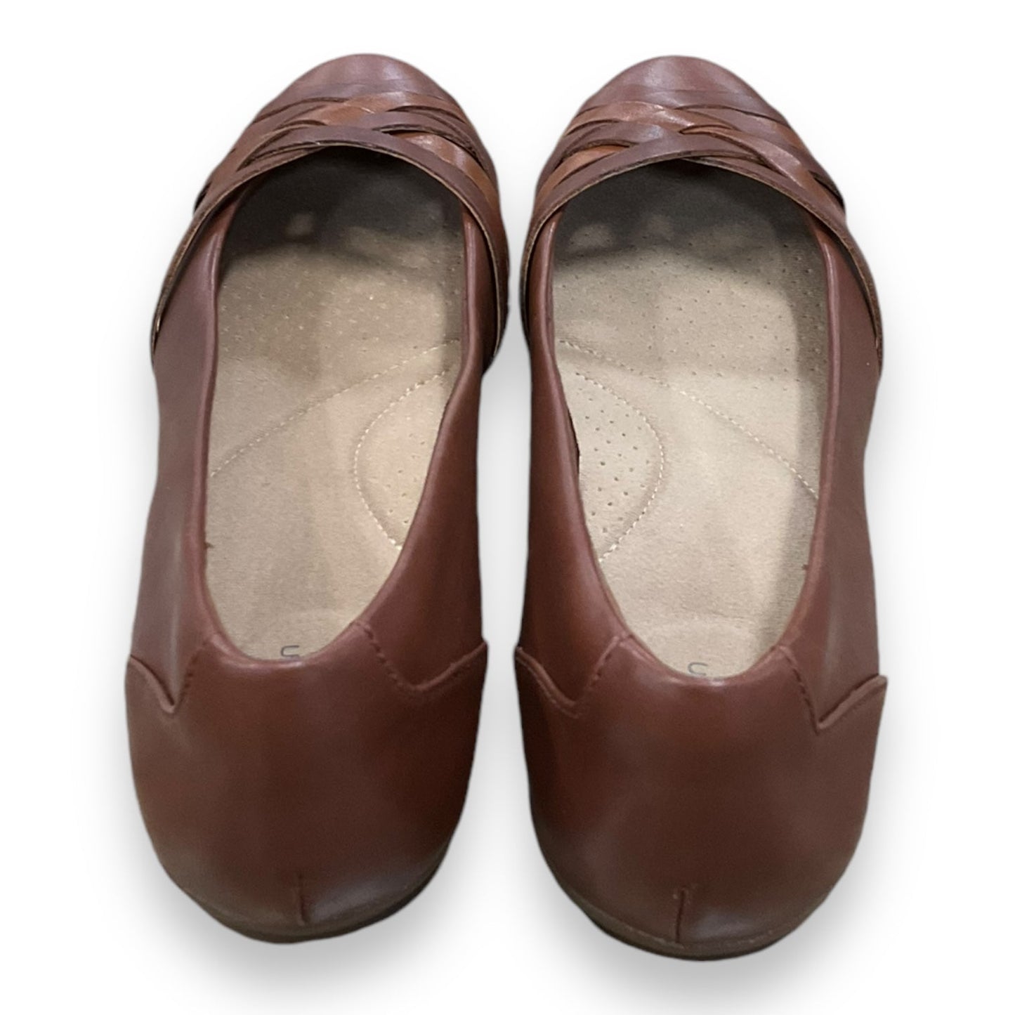 Shoes Flats By Clarks In Brown, Size: 8.5