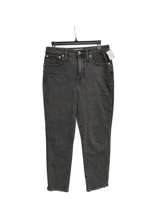 Jeans Straight By Madewell In Black Denim, Size: 6