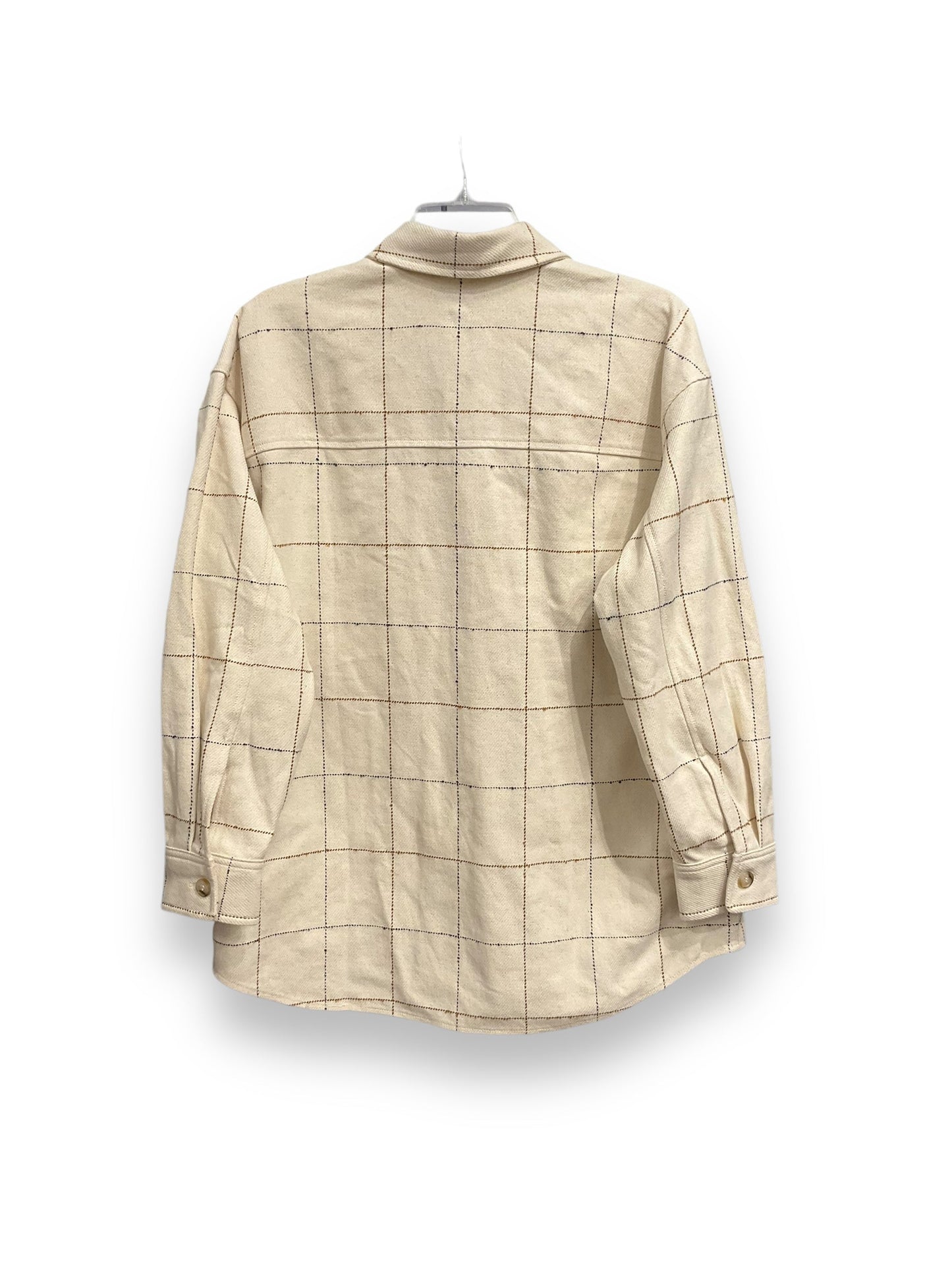 Jacket Shirt By Madewell In Cream, Size: S