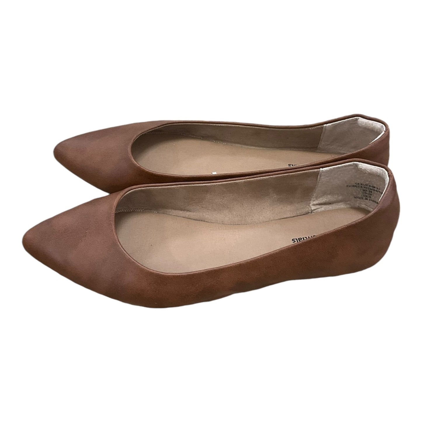 Shoes Flats By Amazon Essentials In Brown, Size: 11