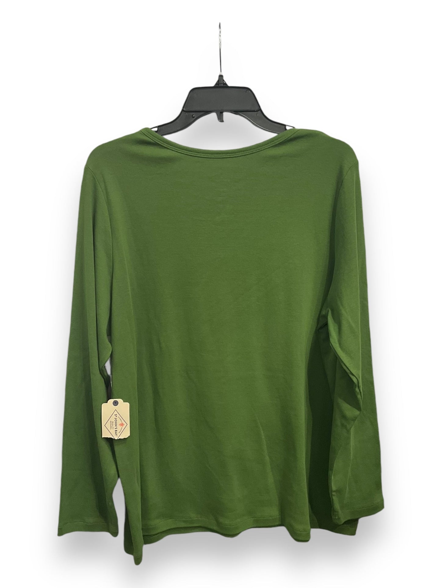 Top Long Sleeve By St John Collection In Green, Size: 2x