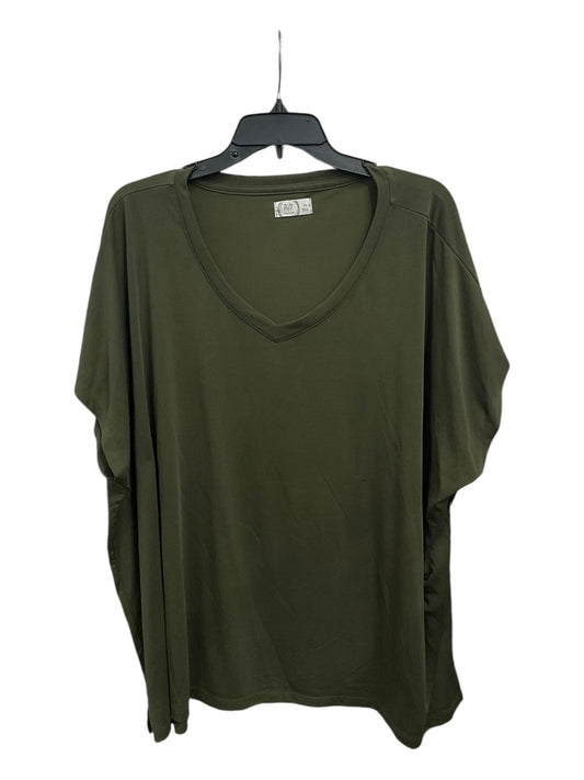 Top Short Sleeve Basic By Maurices In Green, Size: 3x