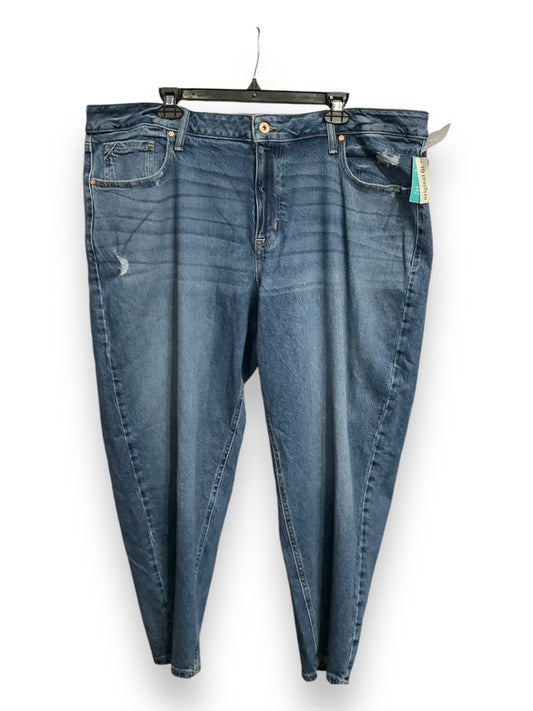 Jeans Straight By Maurices In Blue Denim, Size: 22