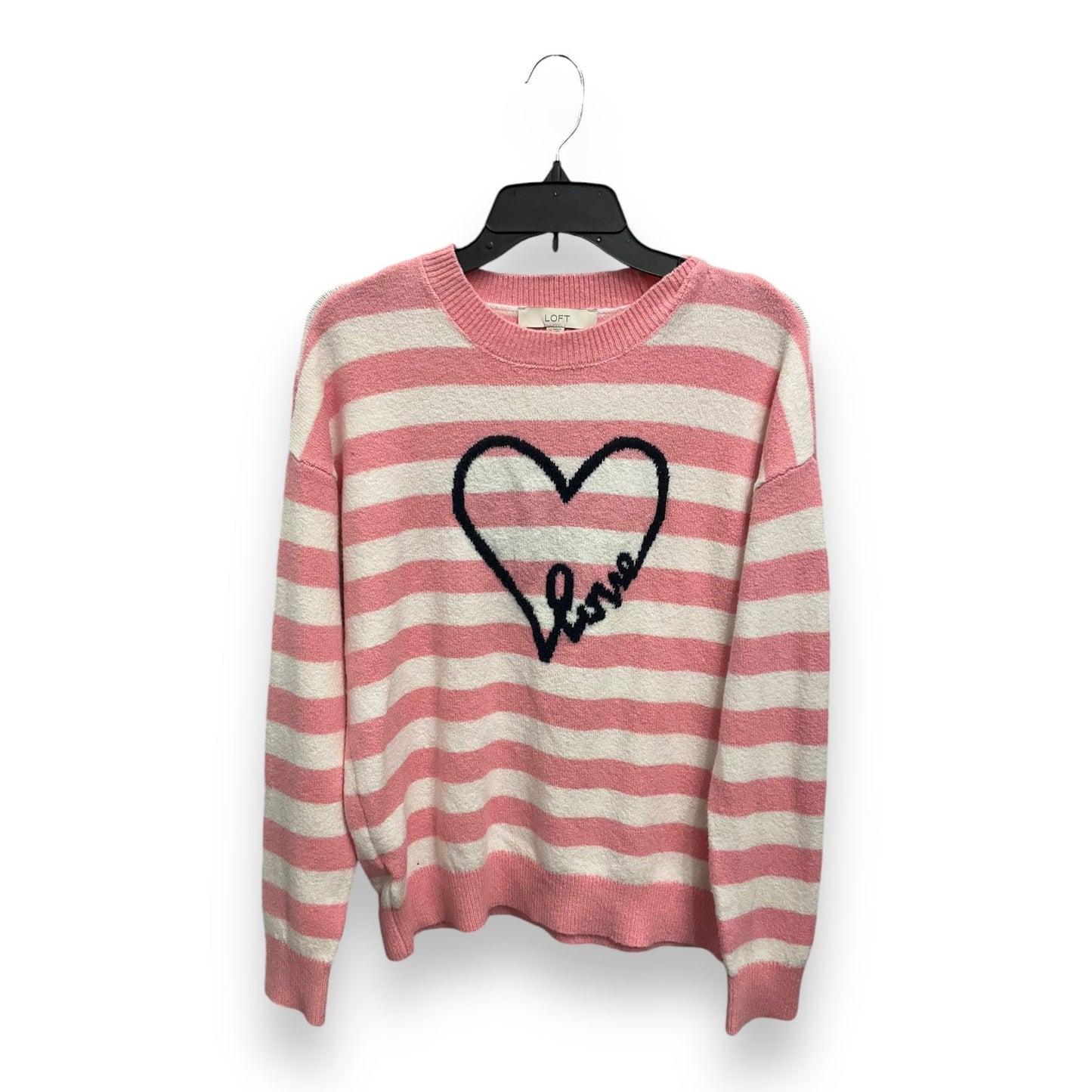 Sweater By Loft In Striped Pattern, Size: M