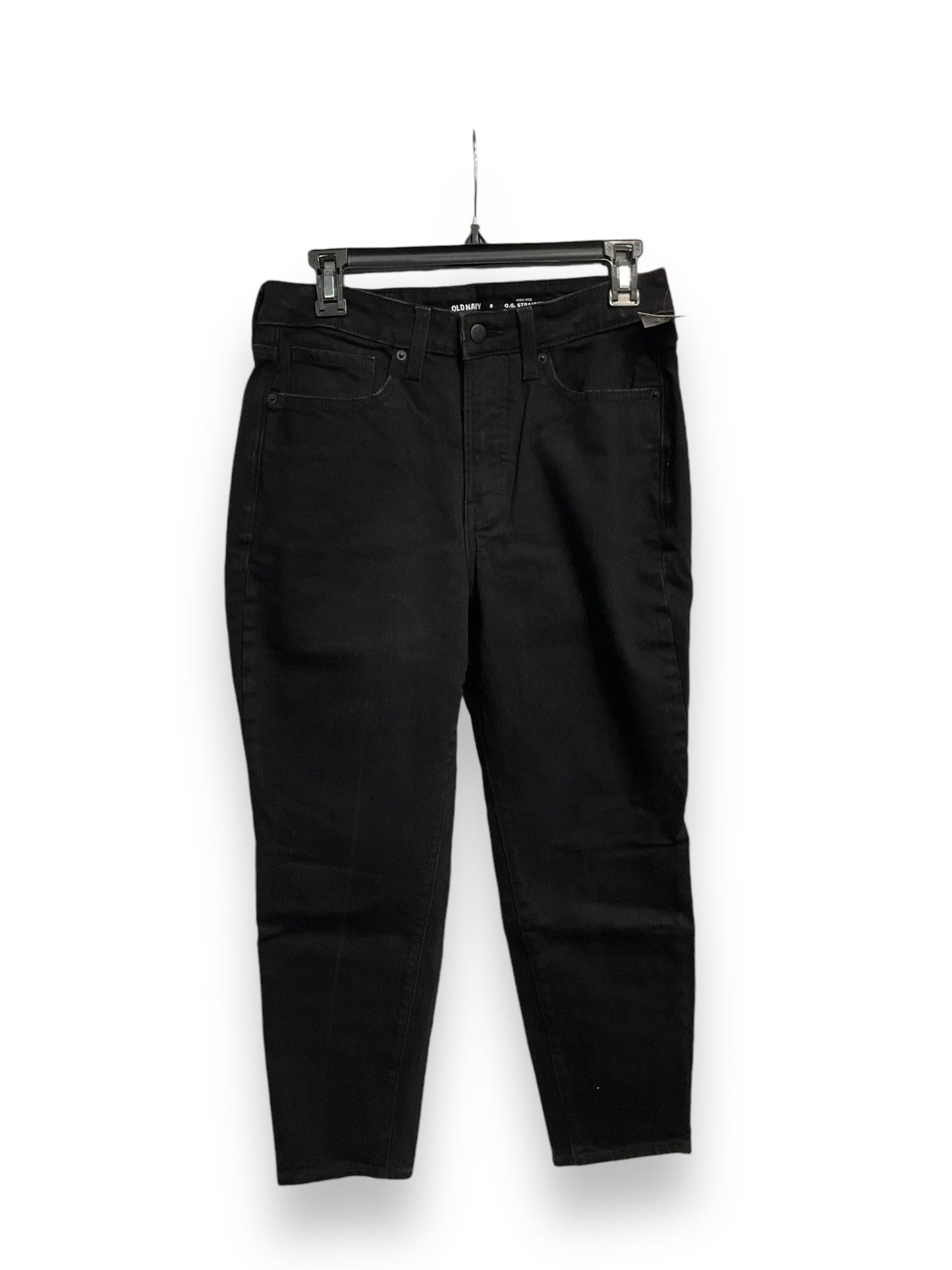 Jeans Straight By Old Navy In Black, Size: 8