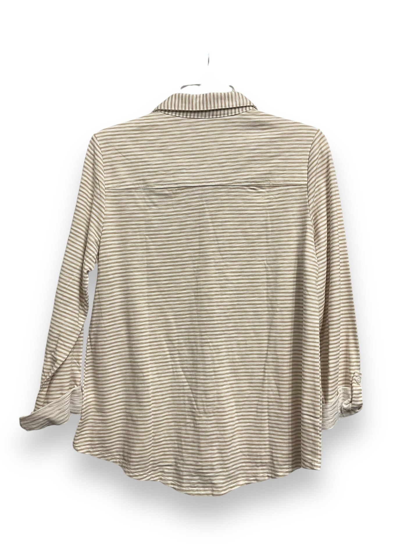 Top Long Sleeve By Croft And Barrow In Striped Pattern, Size: S