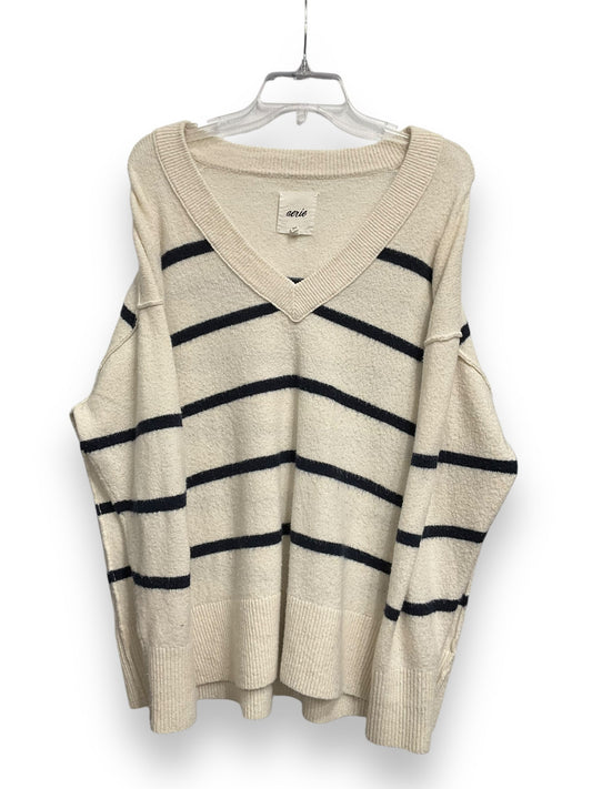 Sweater By Aerie In Striped Pattern, Size: M