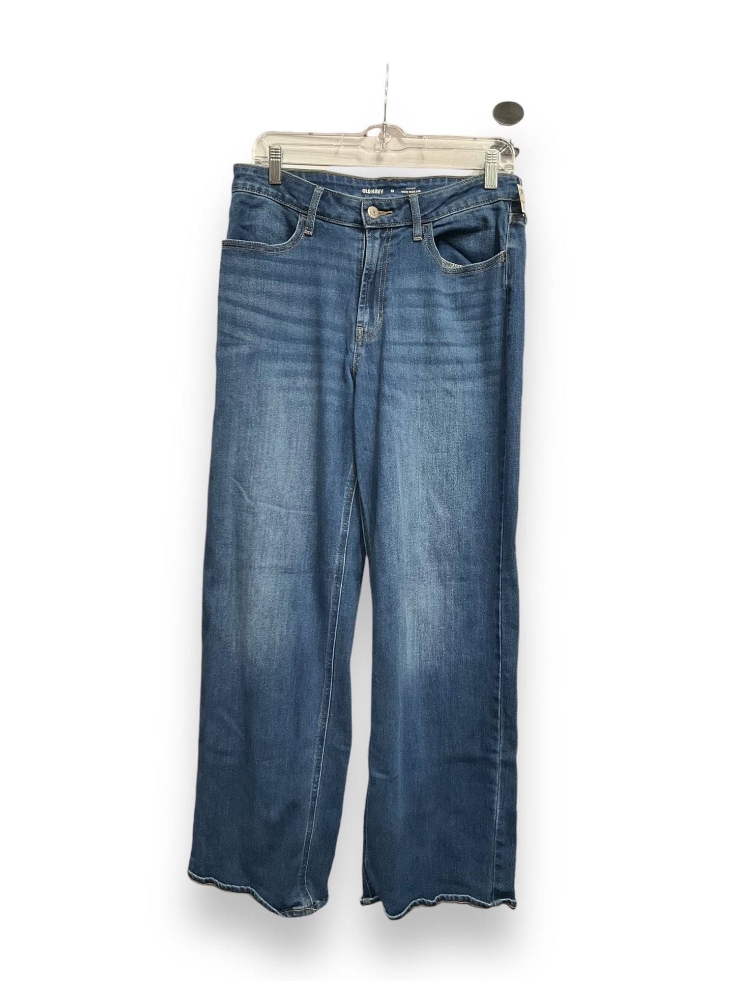 Jeans Wide Leg By Old Navy In Blue Denim, Size: 12