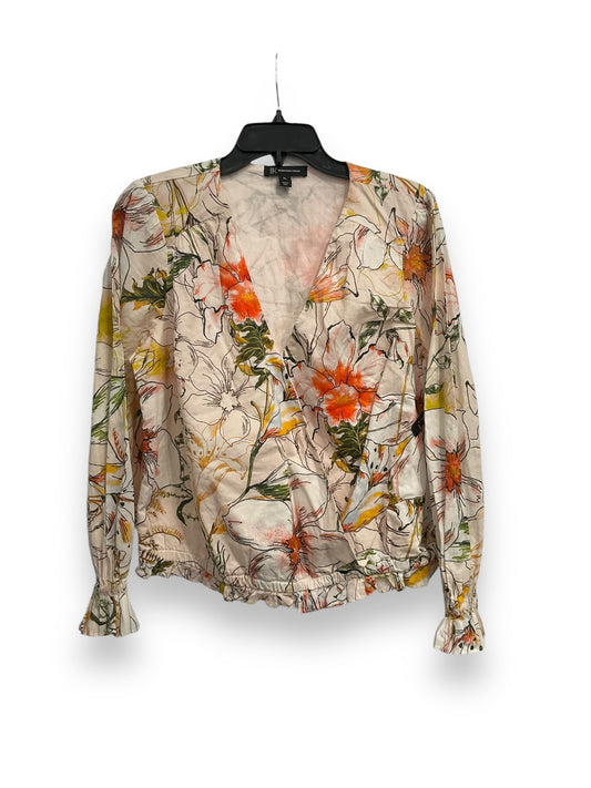 Top Long Sleeve By Inc In Floral Print, Size: L