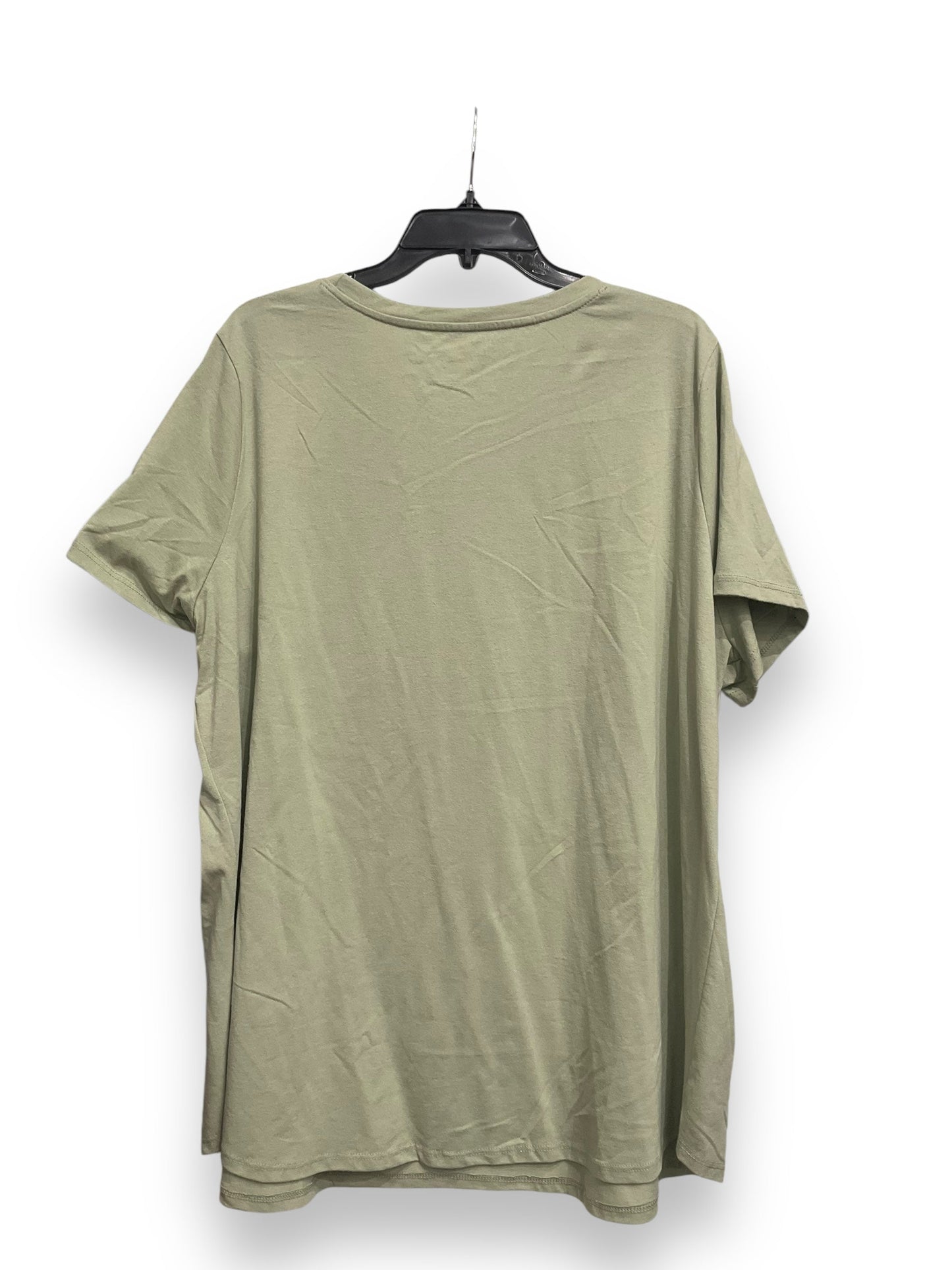 Top Short Sleeve By Clothes Mentor In Green, Size: 3x