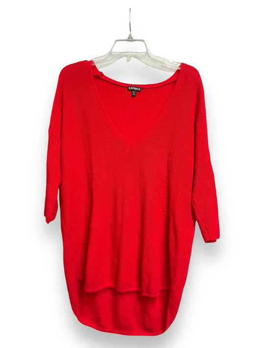 Sweater By Express In Red, Size: S