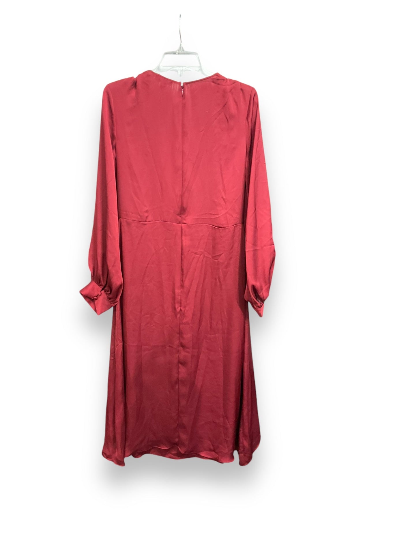 Dress Casual Maxi By Express In Maroon, Size: L