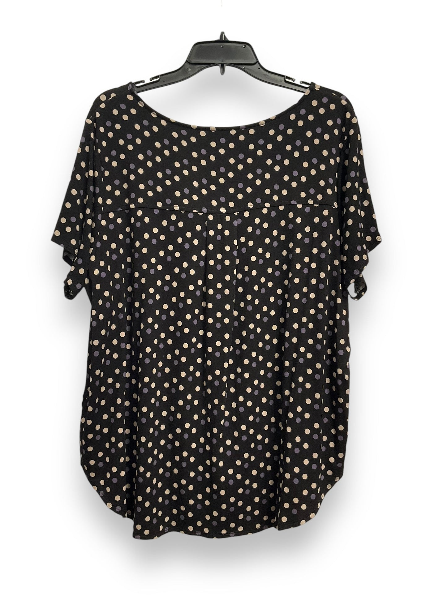 Top Short Sleeve By Philosophy In Polkadot Pattern, Size: 2x