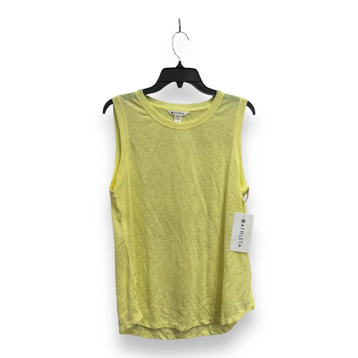 Athletic Tank Top By Athleta In Yellow, Size: L