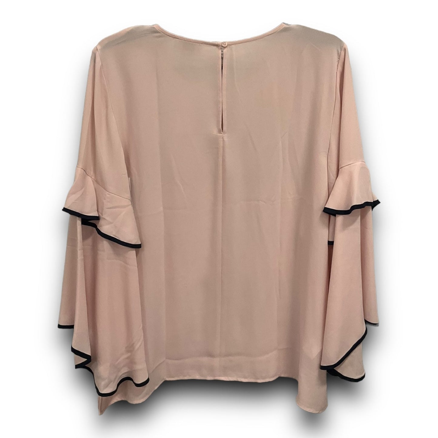 Blouse Long Sleeve By Loft In Pink, Size: M