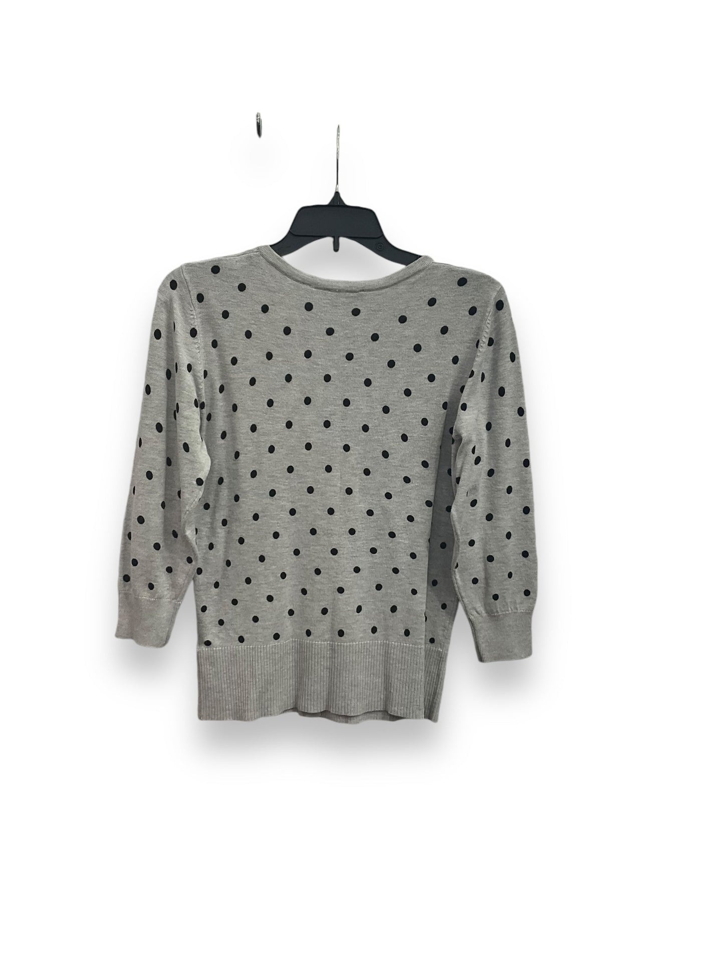 Cardigan By Tahari By Arthur Levine In Polkadot Pattern, Size: M