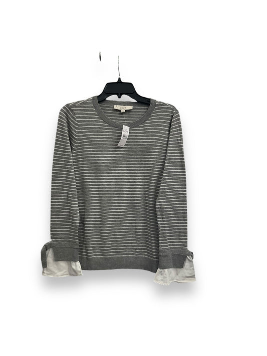 Top Long Sleeve By Loft In Striped Pattern, Size: S