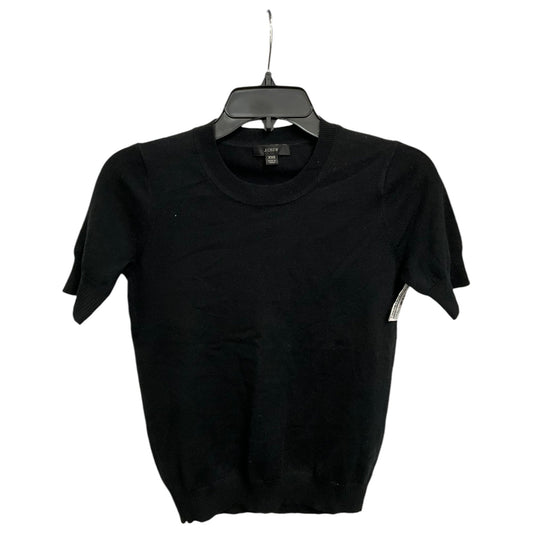 Top Short Sleeve By J. Crew In Black, Size: Xxs