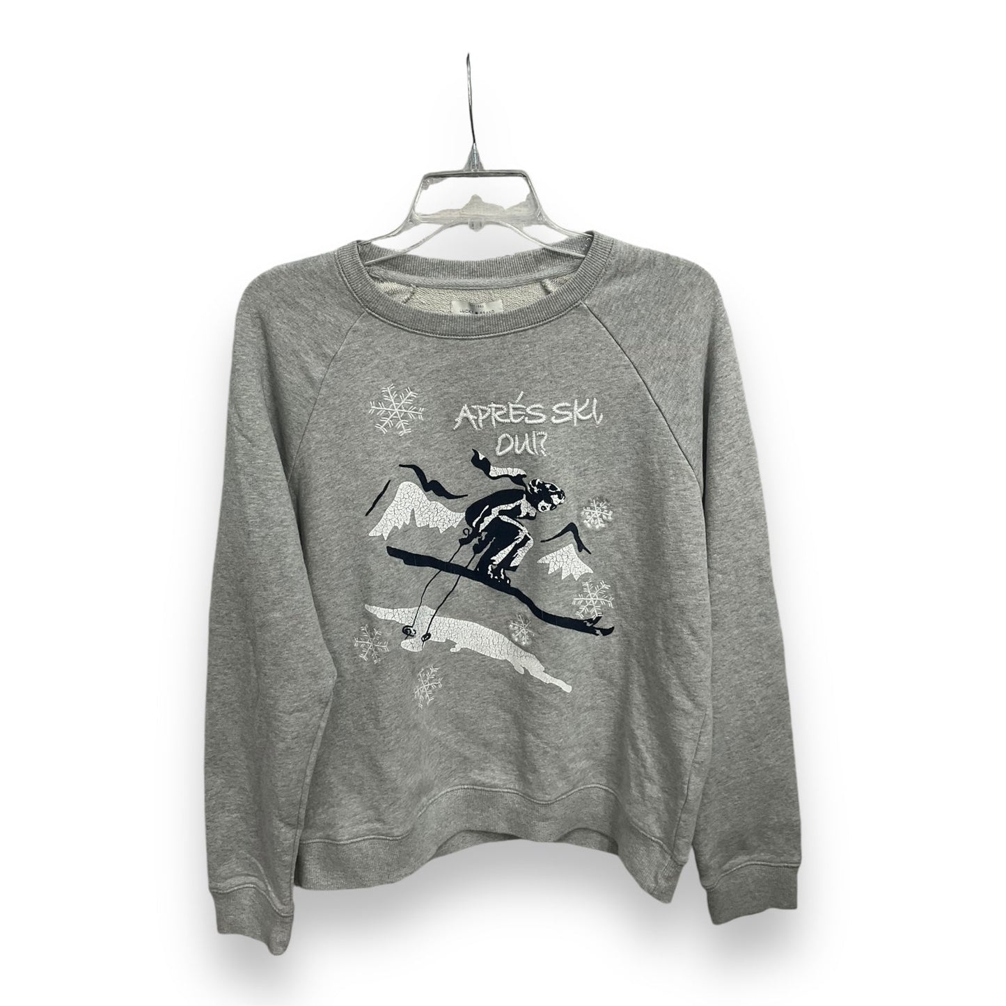 Sweatshirt Crewneck By Lucky Brand In Grey, Size: M