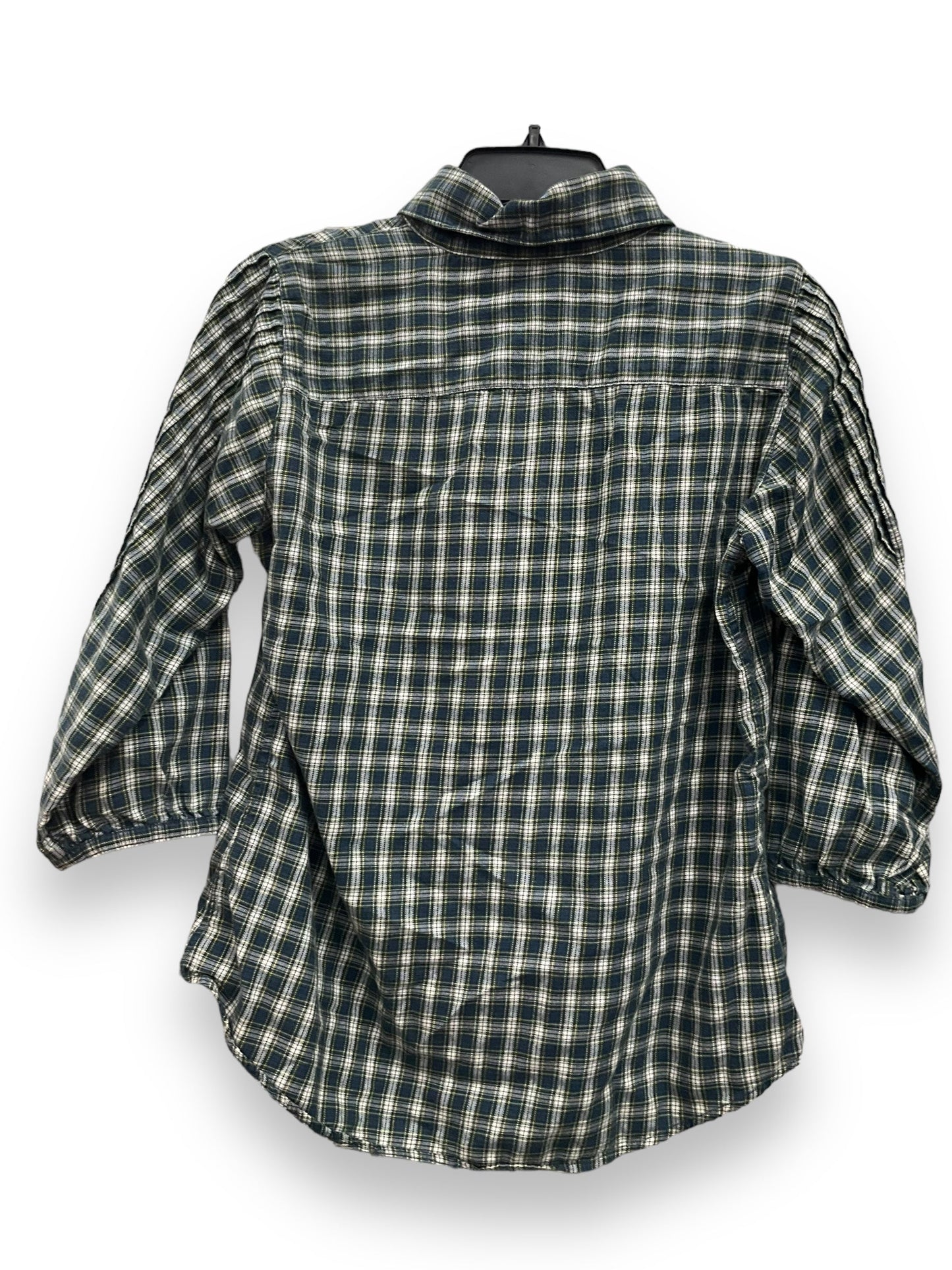 Plaid Top Long Sleeve Gap, Size M