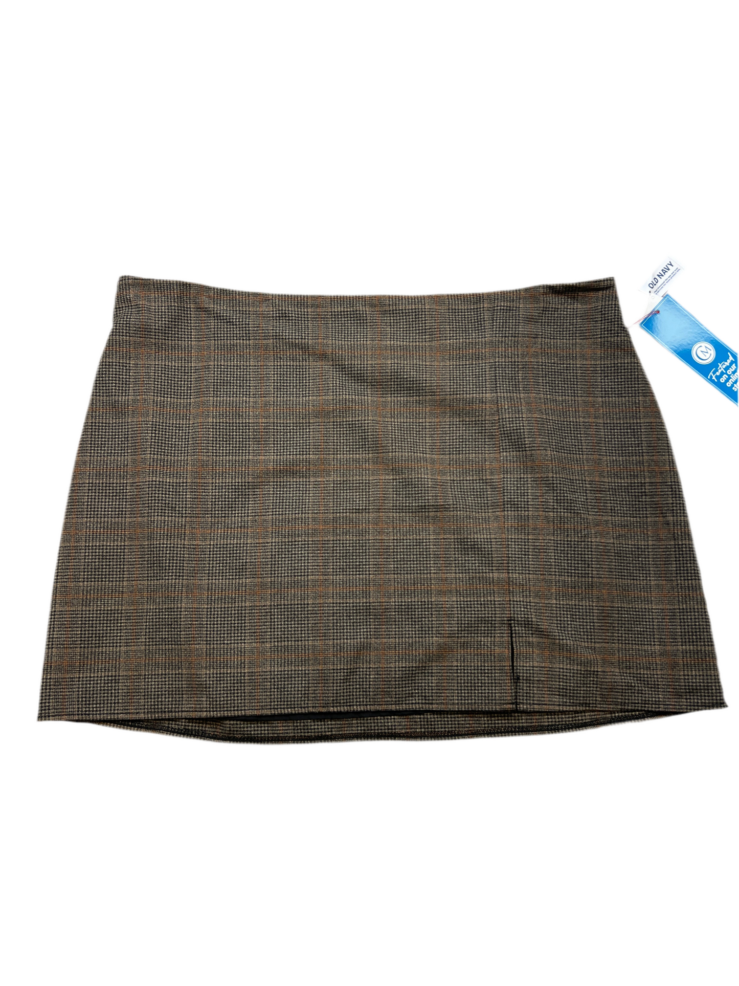 New! Skirt Mini & Short By Old Navy In Plaid Pattern, Size: 22