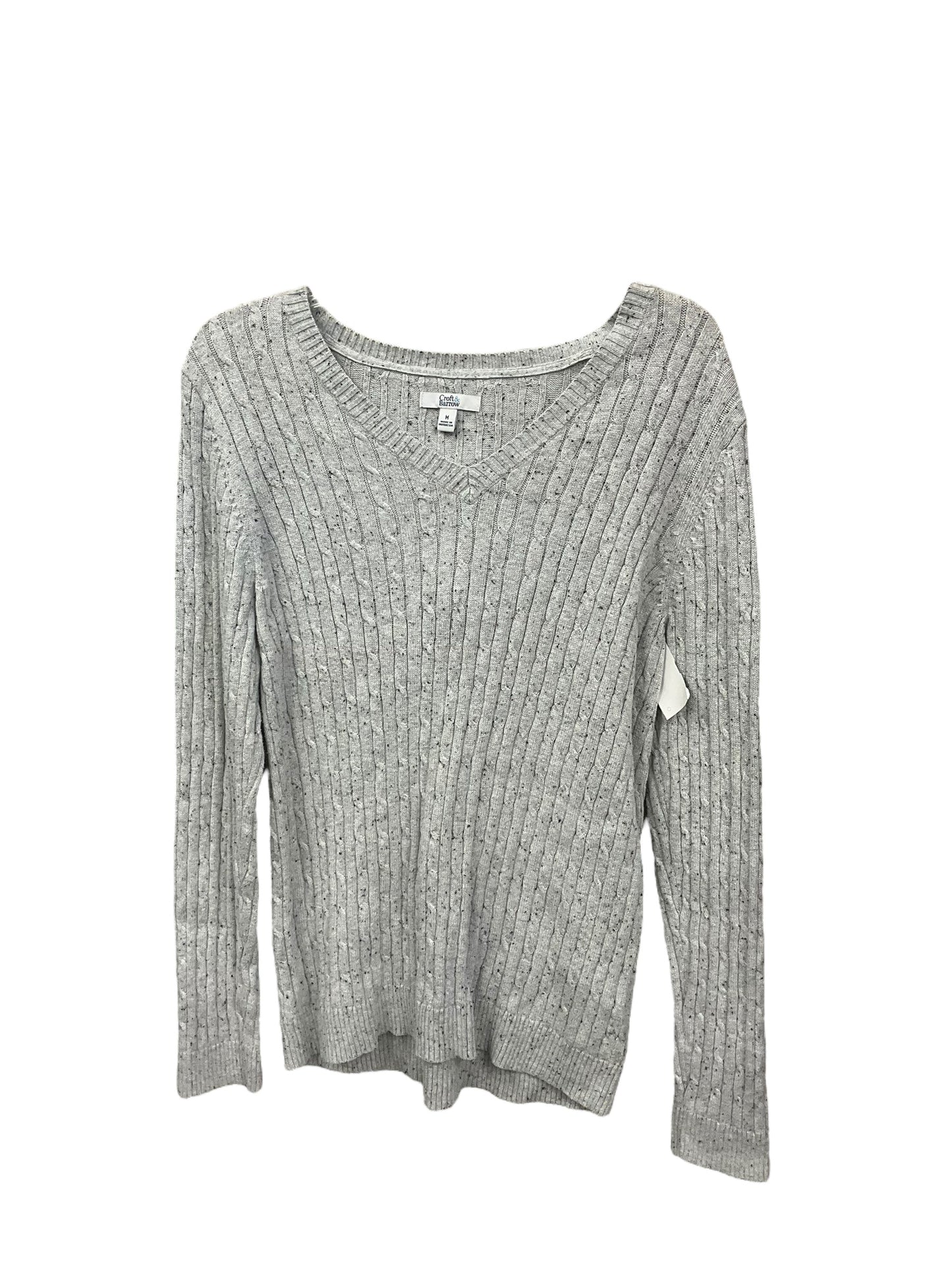 Sweater By Croft And Barrow In Grey, Size: M