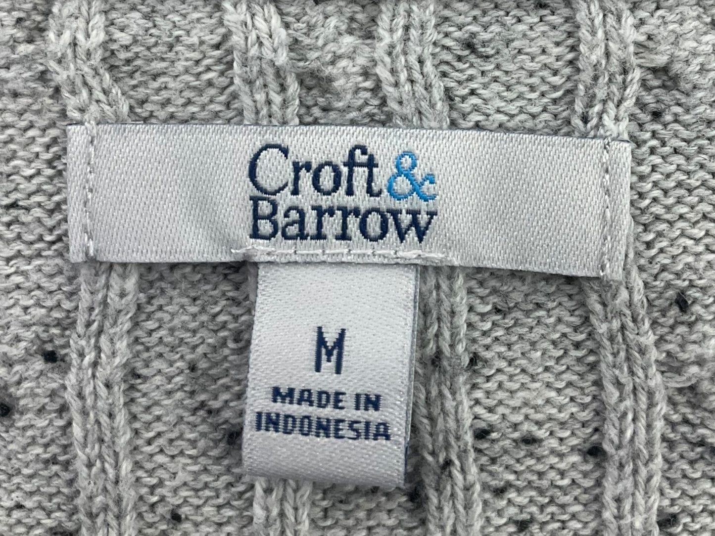 Sweater By Croft And Barrow In Grey, Size: M