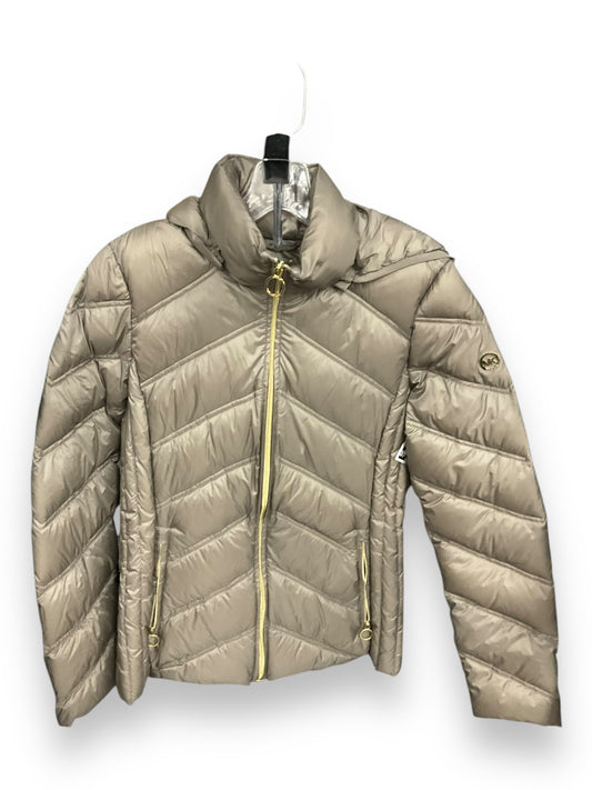 Jacket Puffer & Quilted By Michael By Michael Kors In Taupe, Size: S