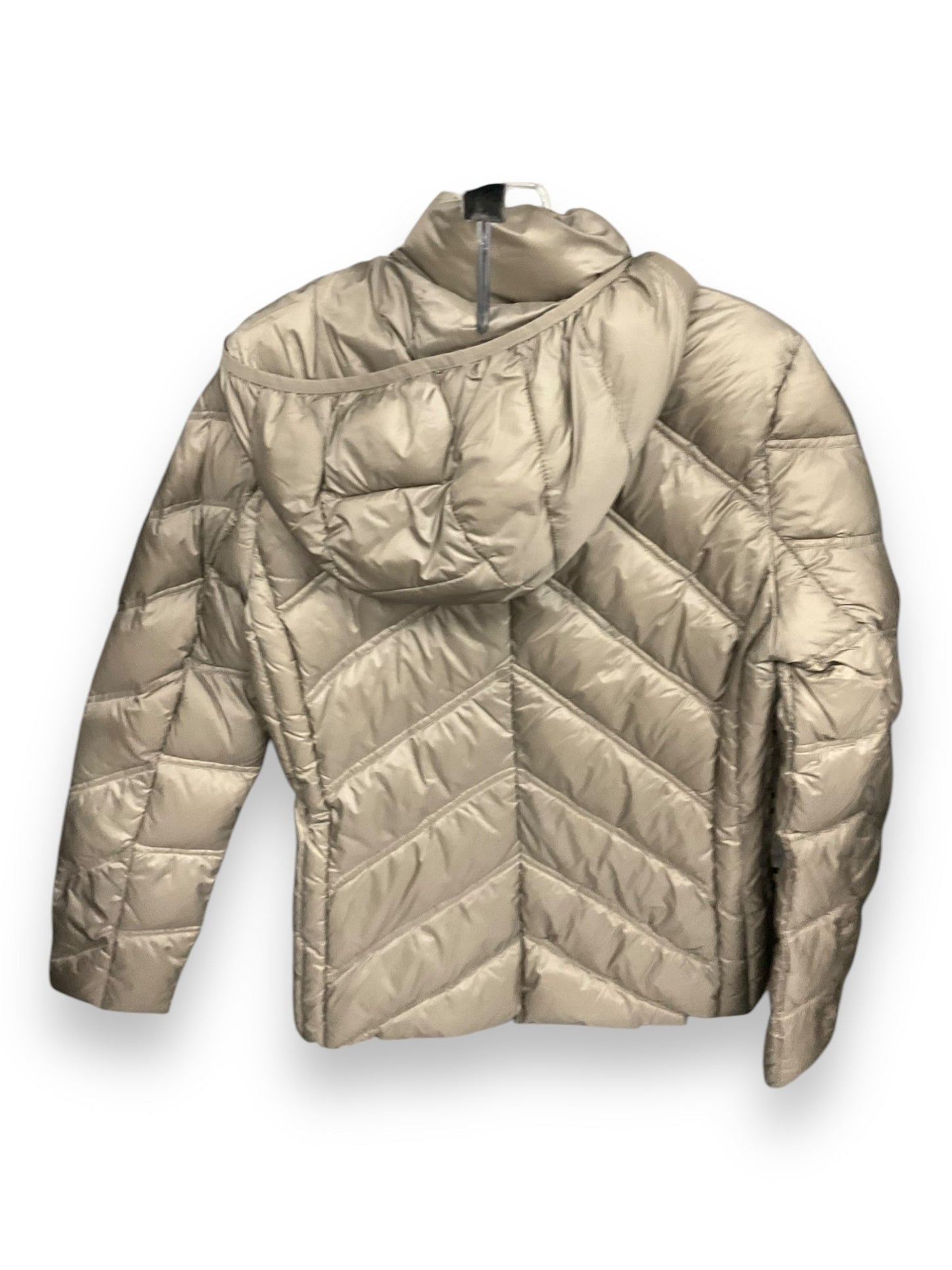 Jacket Puffer & Quilted By Michael By Michael Kors In Taupe, Size: S