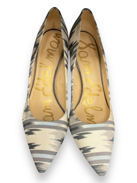 Shoes Heels Stiletto By Sam Edelman In Blue & Grey, Size: 10