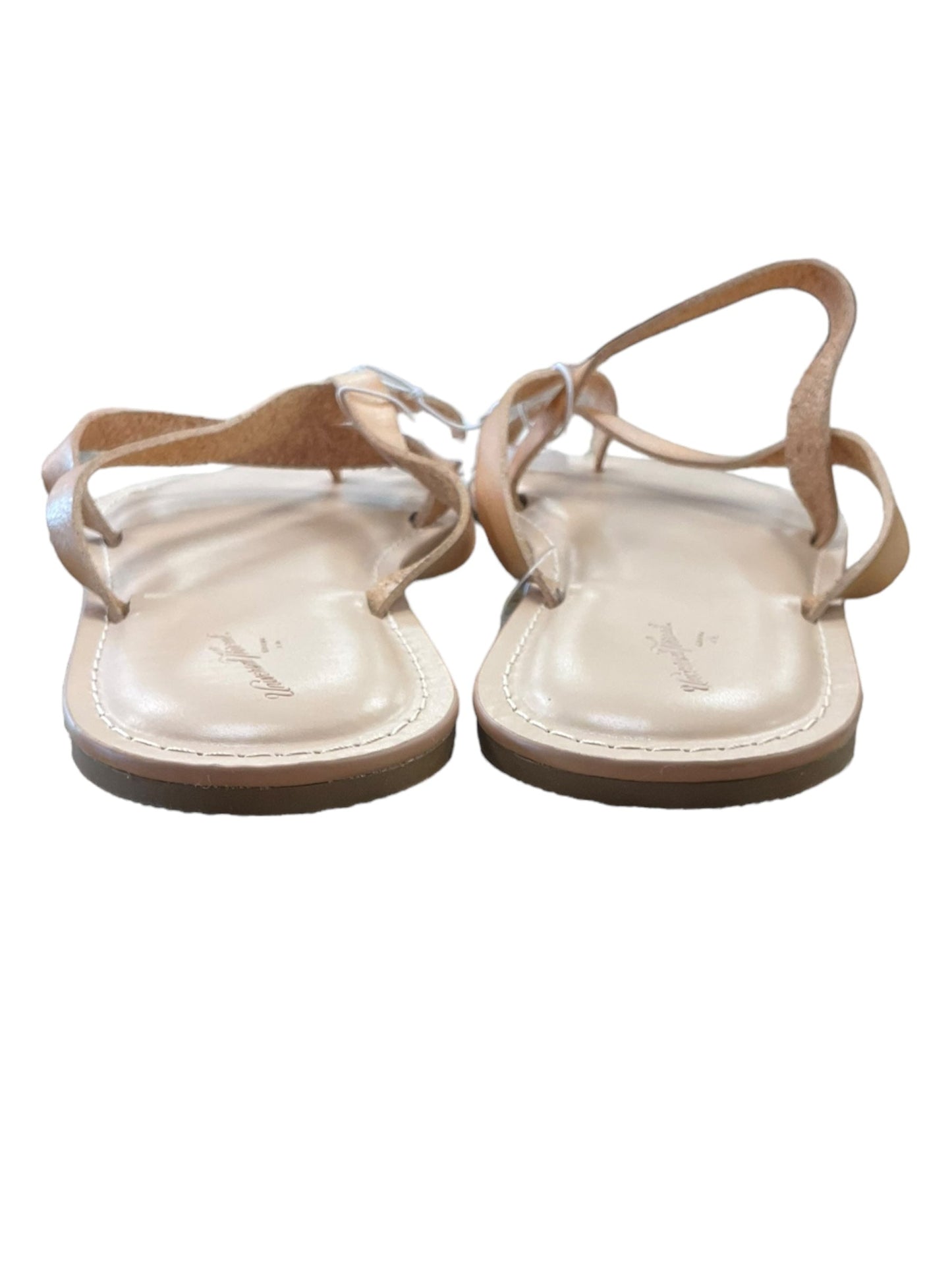 Beige Sandals Flats Universal Thread, Size 11