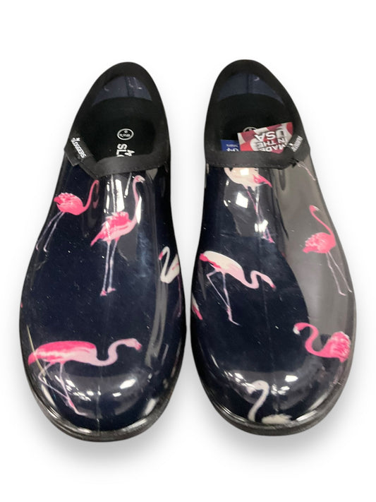 Shoes Flats By Clothes Mentor In Black & Pink, Size: 9