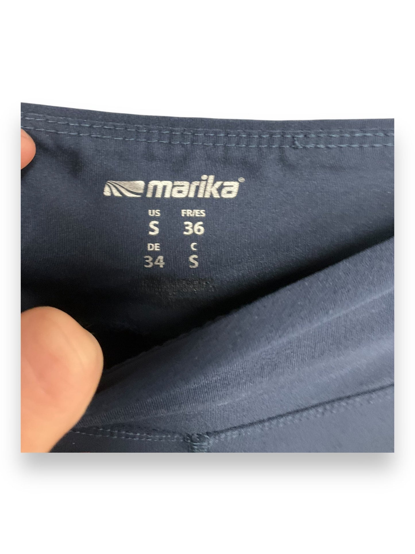 Athletic Capris By Marika In Blue, Size: S