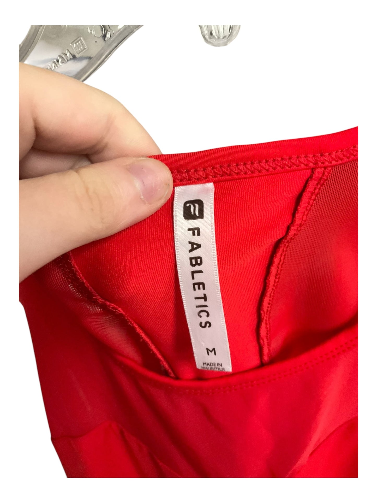 Athletic Tank Top By Fabletics In Red, Size: M