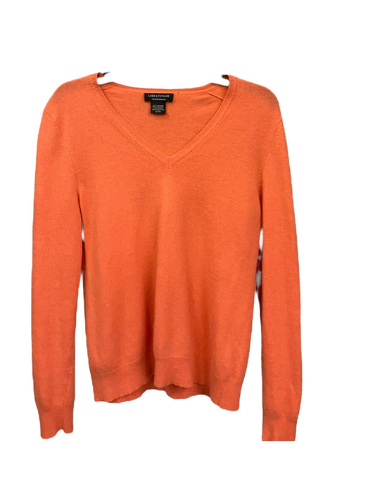 Orange Sweater Cashmere Lord And Taylor, Size Xl