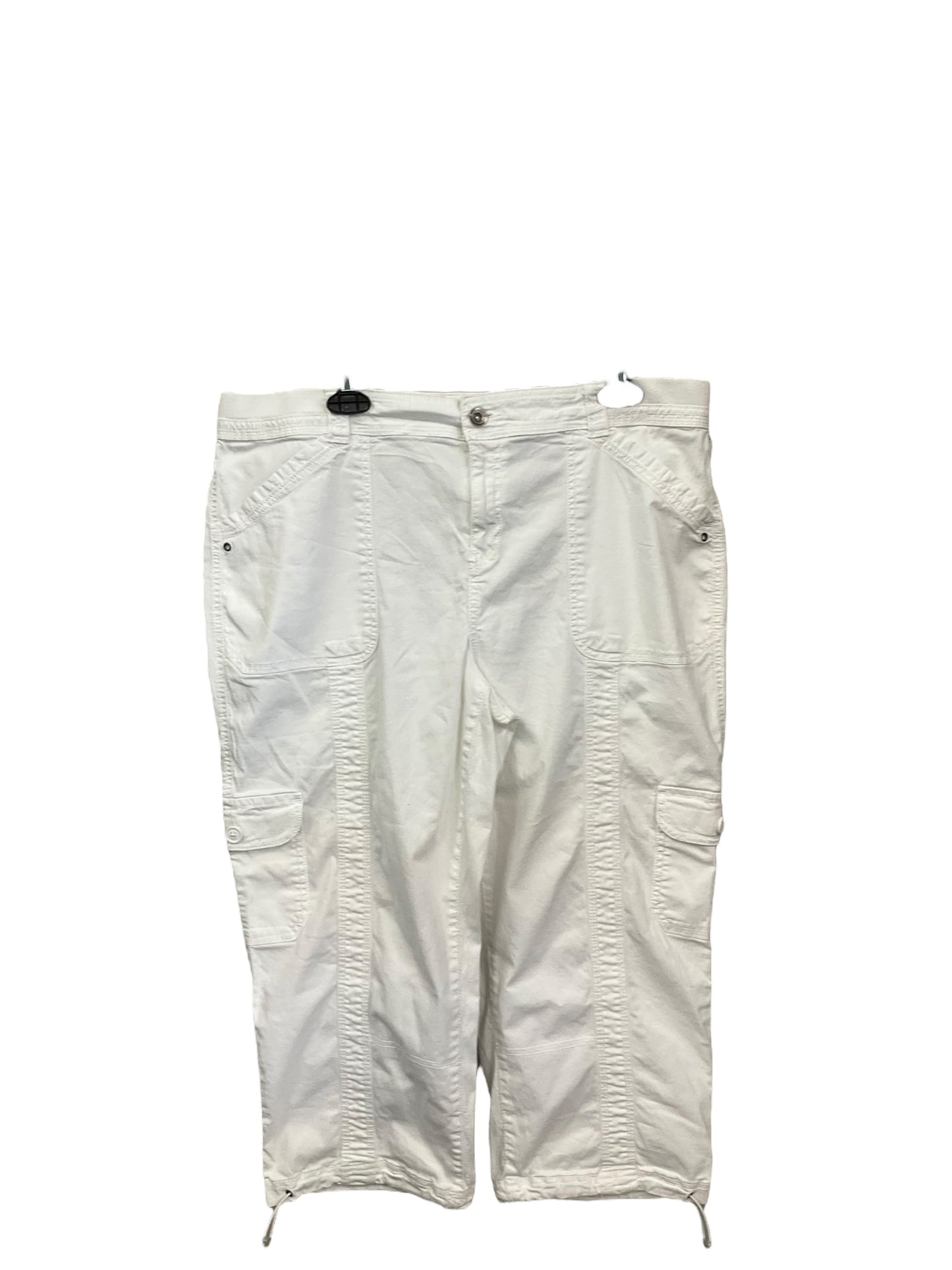 Capris By Style And Company In White, Size: 16