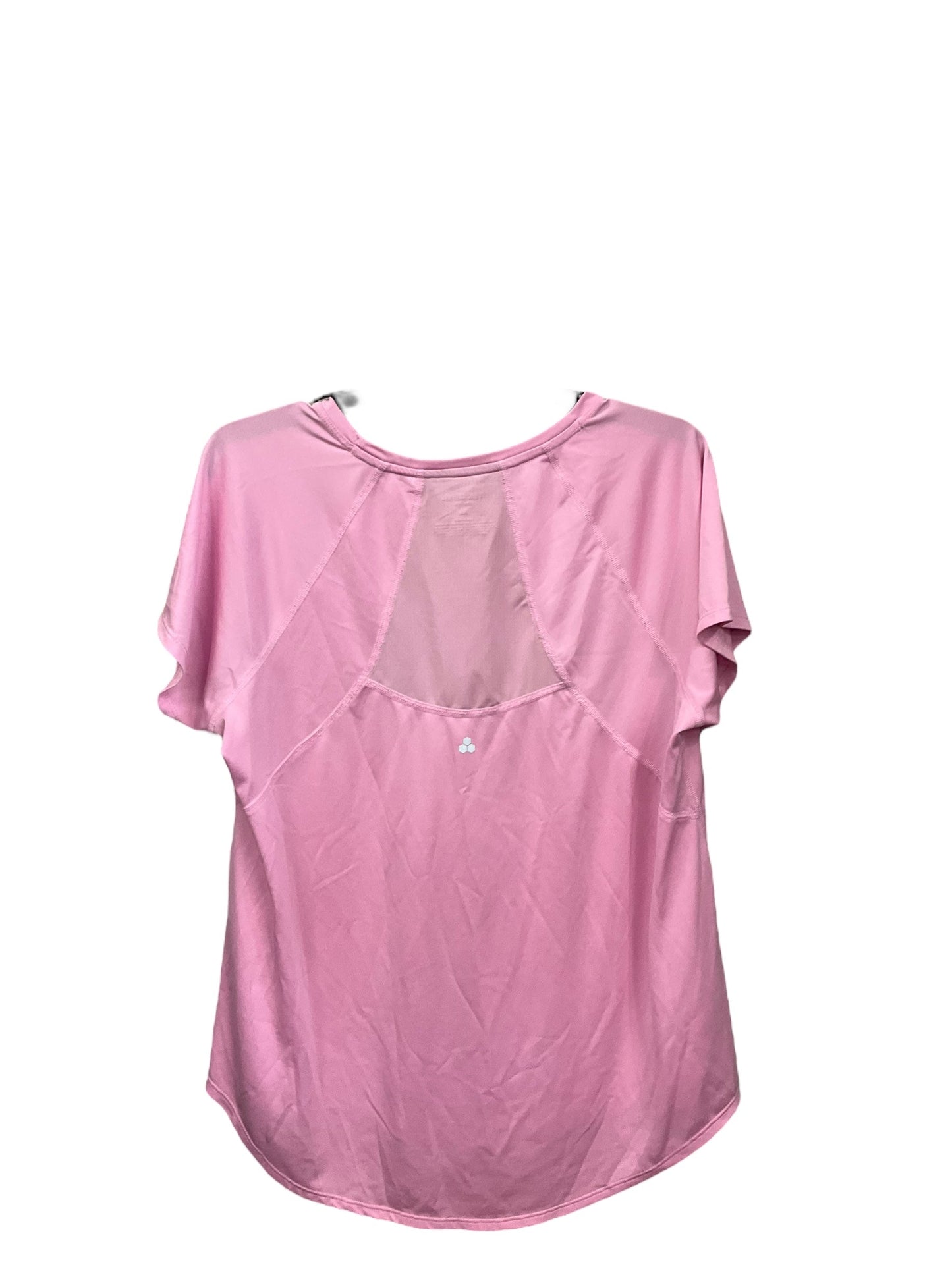 Athletic Top Short Sleeve By Tek Gear In Pink, Size: Xl