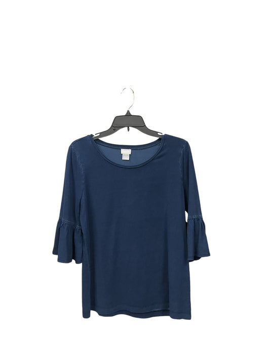 Top Long Sleeve By Chicos In Blue, Size: M